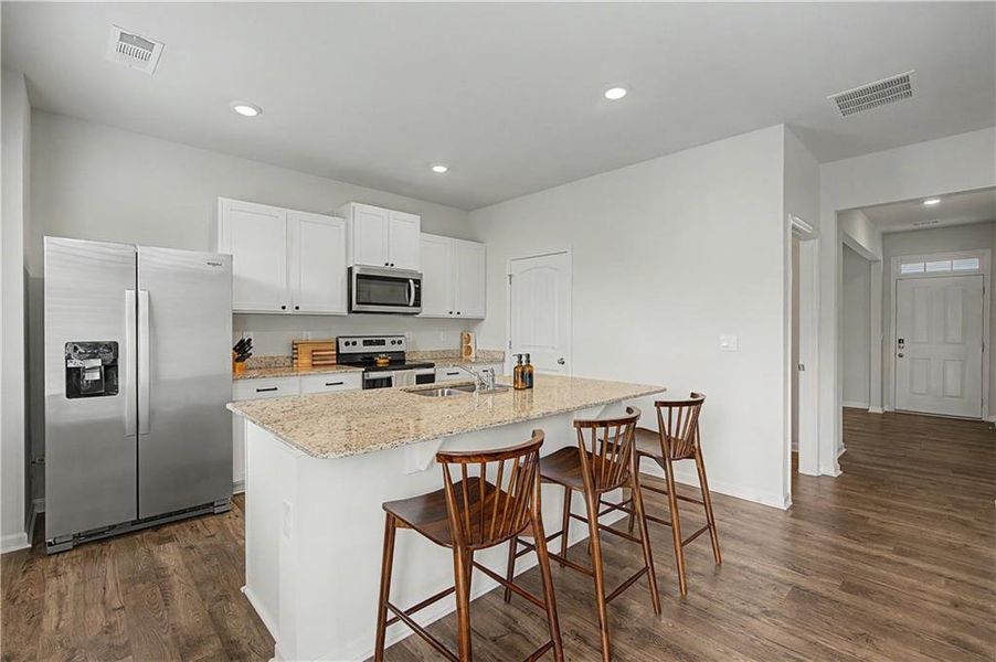 Furnished interior view inside a new home in Oakwood, Dallas (Image 13).