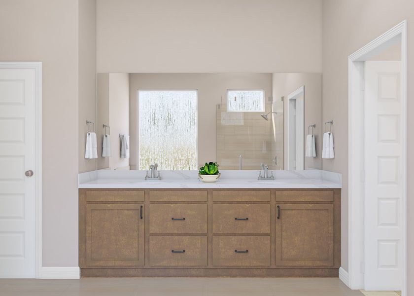 Representative furnished interior of a home built from the Martin by Tri Pointe Homes in Oakhill Reserve, Tomball (Image 14).