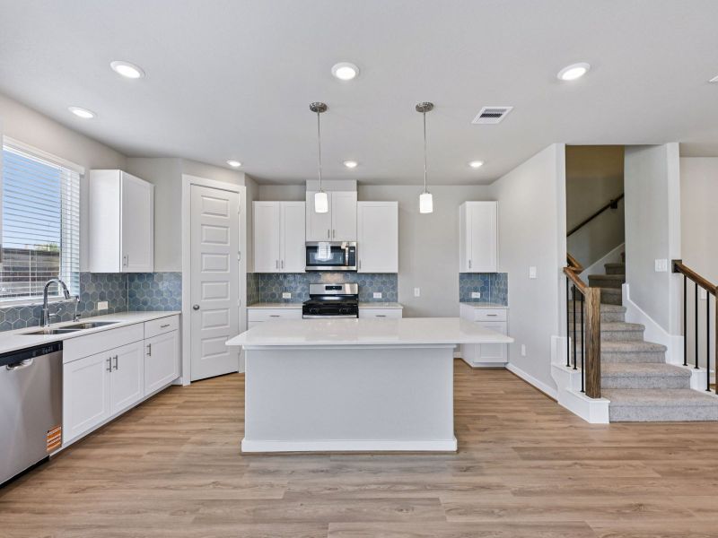 Furnished interior view inside a new home in Spring Brook Village - City Series, Houston (Image 12).