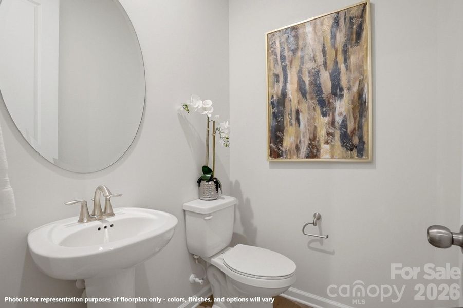 Photo is for representation purposes of floorplan only - colors, finishes, and options will vary