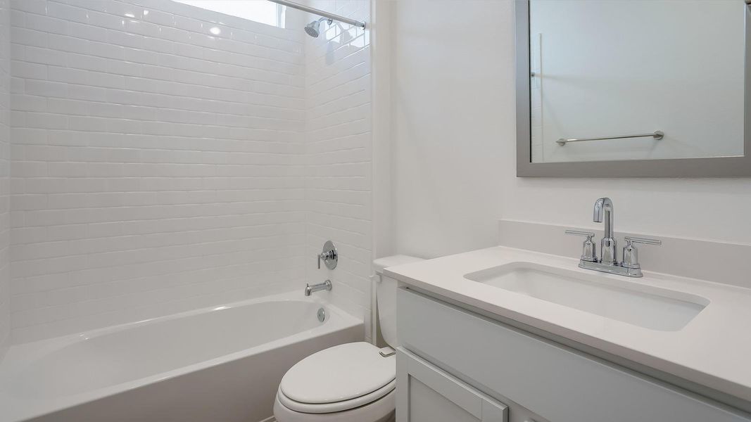 Furnished interior view inside a new home in Rosenbusch Ranch, Leander (Image 13). Furnished interior view inside a new home in Rosenbusch Ranch, Leander (Image 13).