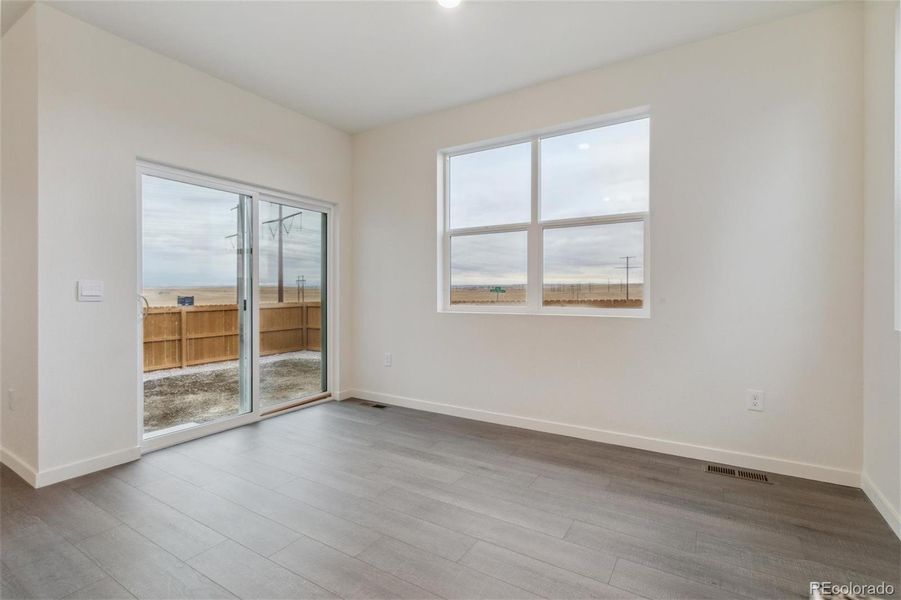 Spacious, unfurnished interior of a new home in The Ridge at Lorson Ranch, Colorado Springs (Image 29).