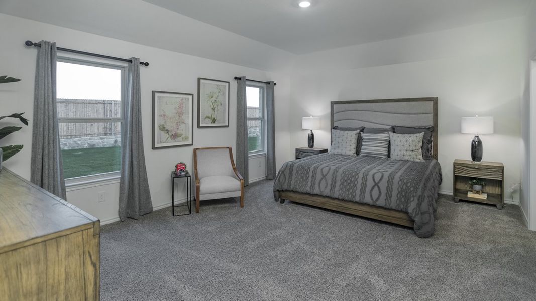Representative furnished interior of a home built from the X40J Justin by D.R. Horton in Valor Farms, Royse City (Image 3).