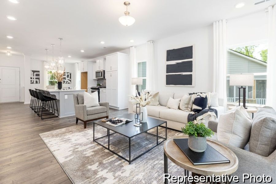 Furnished interior view inside a new home in River Rock, Winston-Salem (Image 10).