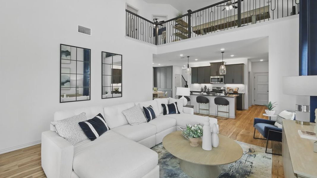 Furnished interior view inside a new home in Westridge Journey, McKinney (Image 8).