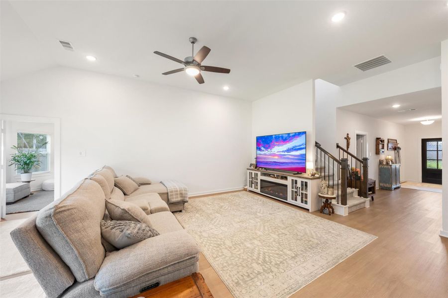 Furnished interior view inside a new home in Pinewood at Grand Texas, New Caney (Image 28).