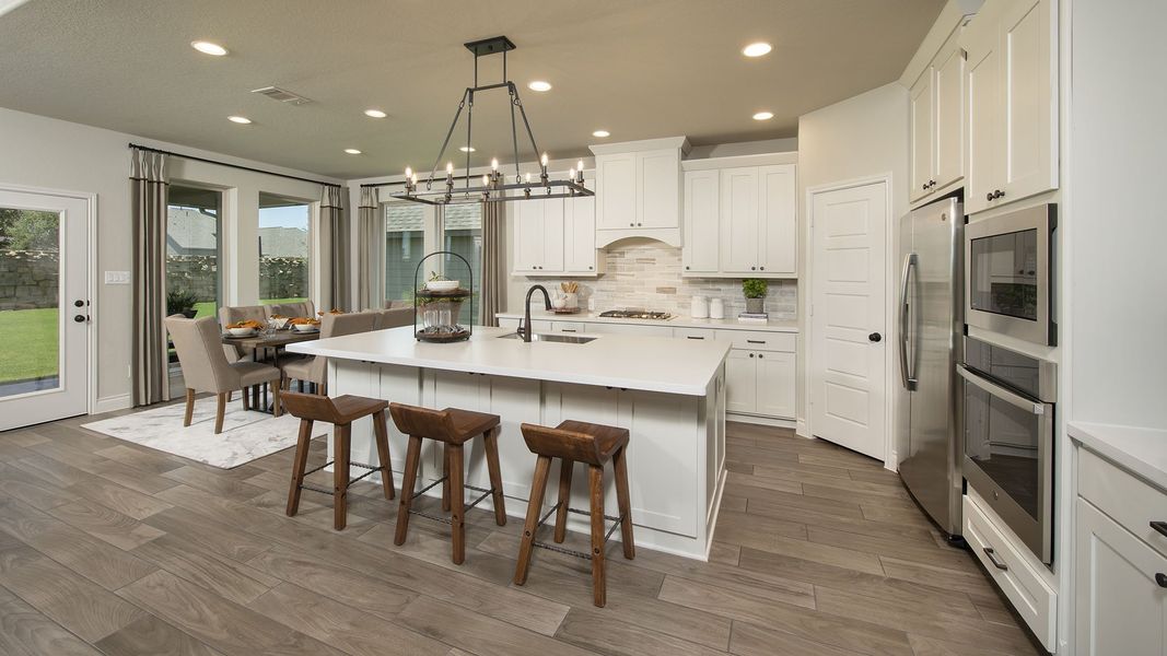Furnished interior view inside a new home in Santa Rita Ranch - Eldorado, Liberty Hill (Image 5).