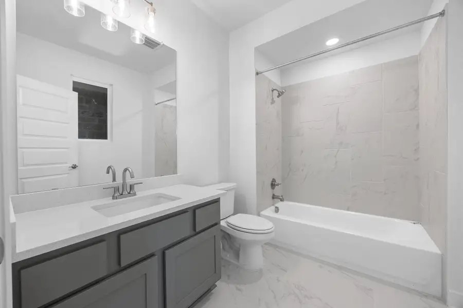 Furnished interior view inside a new home in Rough Hollow - Las Brisas, Austin (Image 9). Furnished interior view inside a new home in Rough Hollow - Las Brisas, Austin (Image 9).