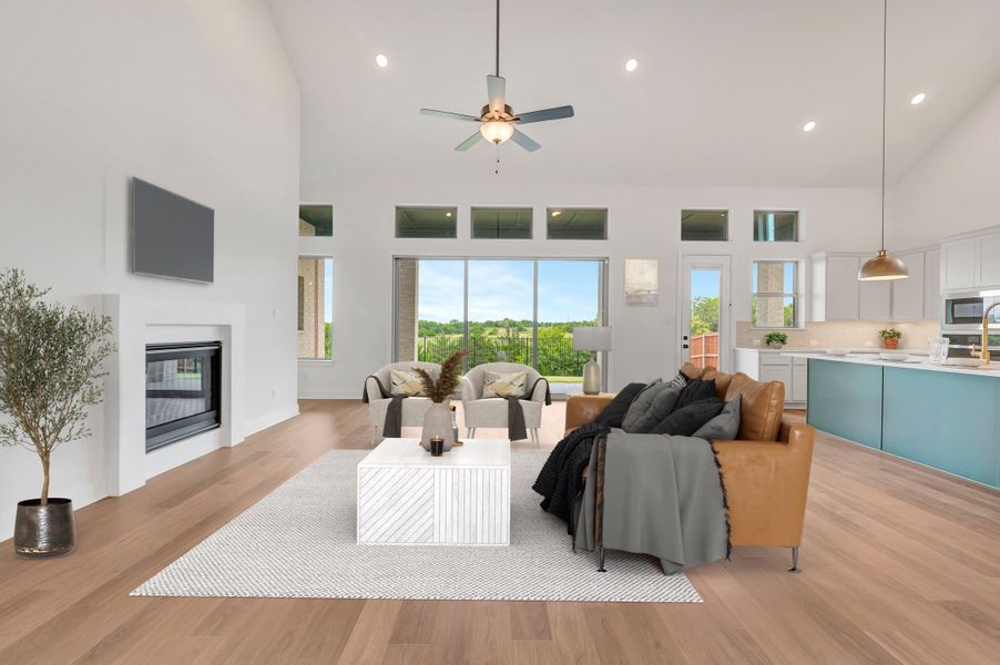 Furnished interior view inside a new home in Monterra - Classics, Fate (Image 6).