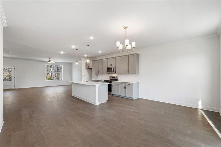 Spacious, unfurnished interior of a new home in , Sugar Hill (Image 24). Spacious, unfurnished interior of a new home in , Sugar Hill (Image 24).