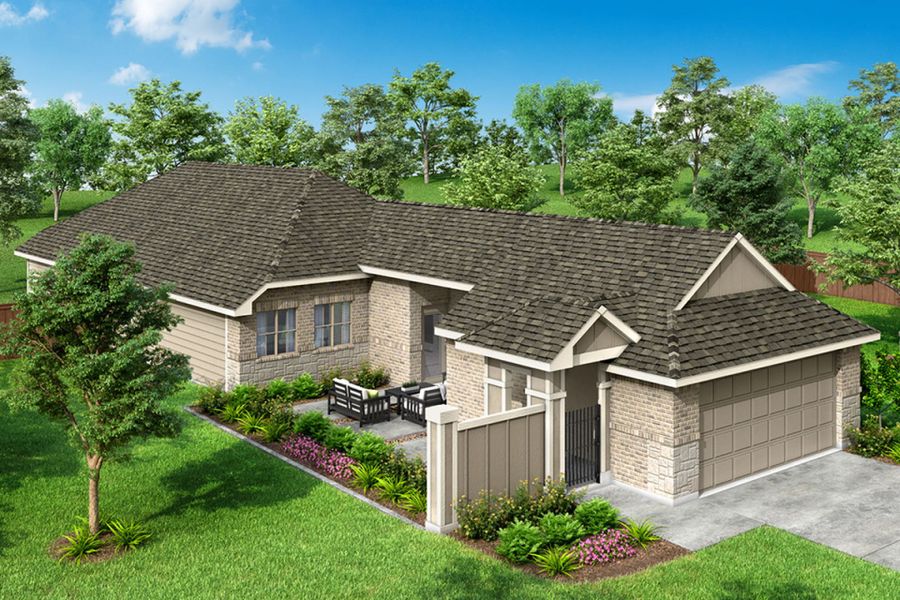 Representative exterior photo of a completed home built from the Harwood by Pacesetter Homes in Leonard Trails, Anna, TX (Image 23). Representative exterior photo of a completed home built from the Harwood by Pacesetter Homes in Leonard Trails, Anna, TX (Image 23).