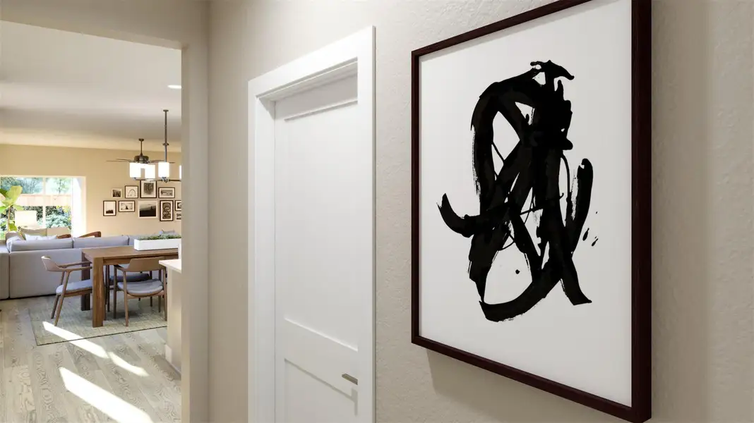 Furnished interior view inside a new home in Lariat, Liberty Hill (Image 8). Furnished interior view inside a new home in Lariat, Liberty Hill (Image 8).