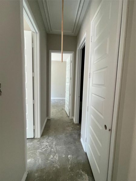 Hallway to the Second and Third bedroom or Secondary Bathroom Hallway to the Second and Third bedroom or Secondary Bathroom
