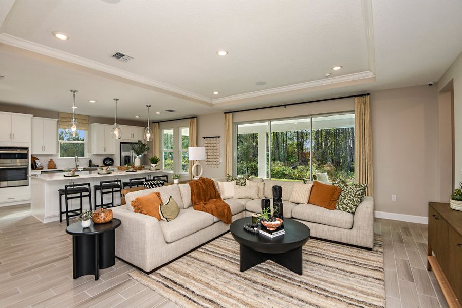 Furnished interior view inside a new home in Colbert Landings, Palm Coast (Image 13).