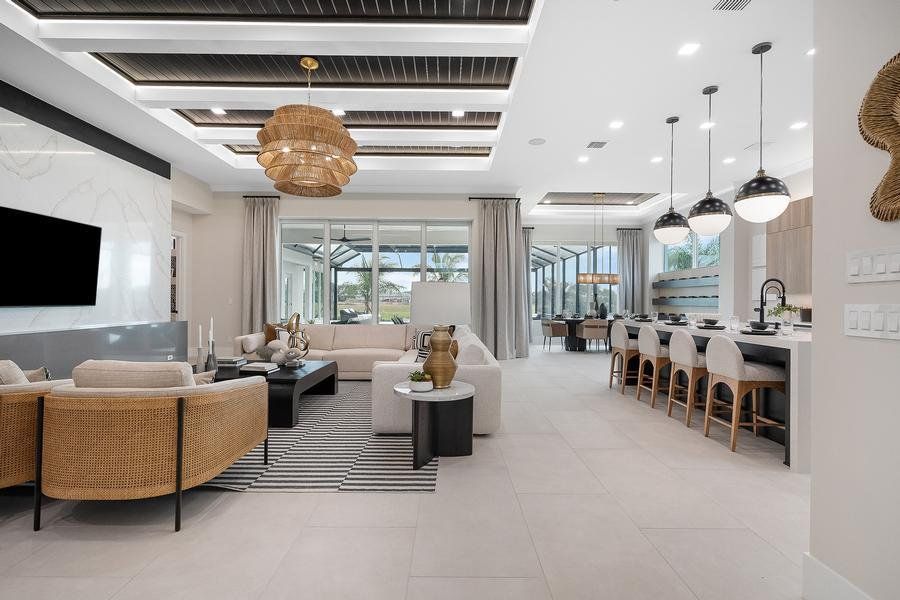Representative furnished interior of a home built from the Riviera by GHO Homes in The Reserve at Grand Harbor, Vero Beach (Image 15).