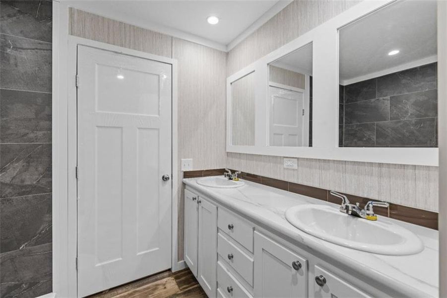 Furnished interior view inside a new home in , Loganville (Image 9). Furnished interior view inside a new home in , Loganville (Image 9).