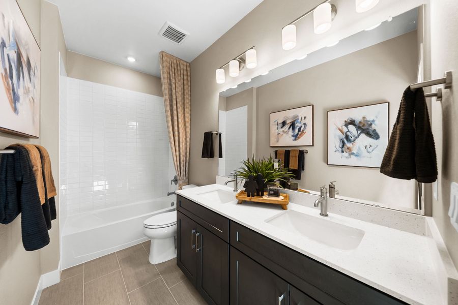 Furnished interior view inside a new home in Trumark Homes at Tanterra, Parker (Image 33).
