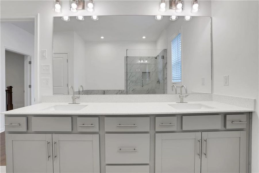 Furnished interior view inside a new home in Towne Village at Suwanee Dam, Sugar Hill (Image 35).