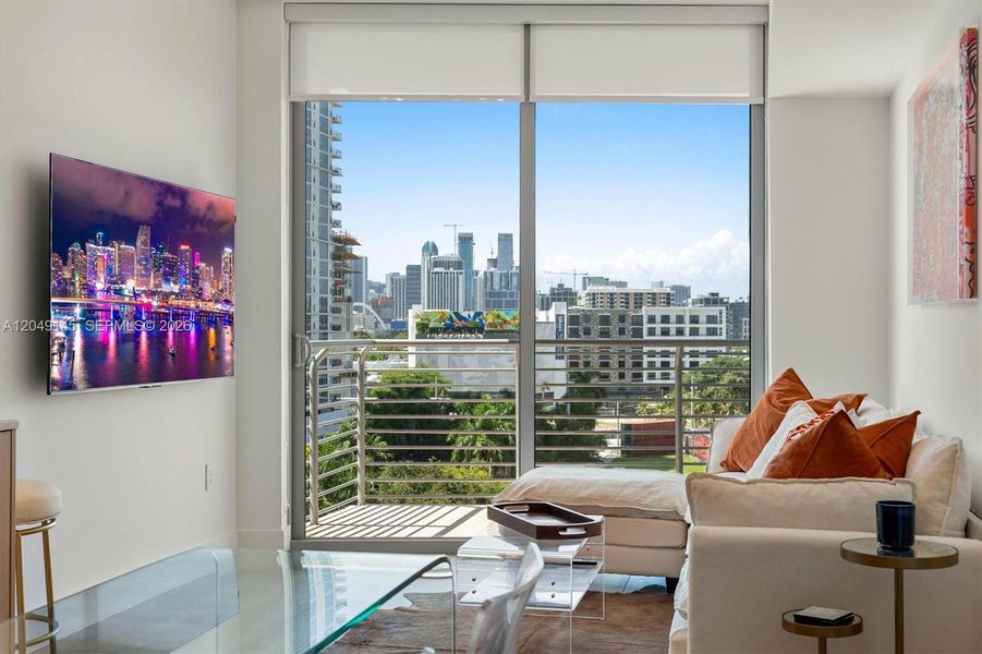 Furnished interior view inside a new home in , Miami (Image 6). Furnished interior view inside a new home in , Miami (Image 6).