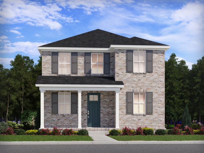Front exterior of a home in the Benders Cove - Premier Series community, located in Mount Juliet, TN (Image 11).