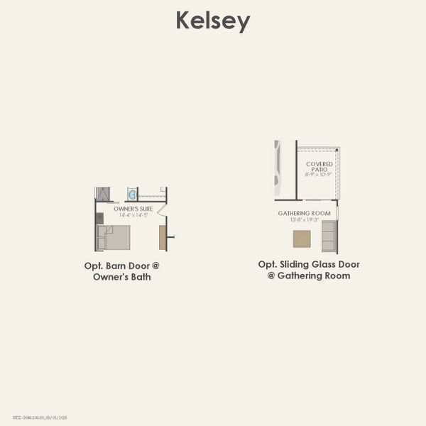 2D floor plan layout for the Kelsey by Pulte Homes in Pinnacle at Legacy Hills, Celina, TX (Image 5).