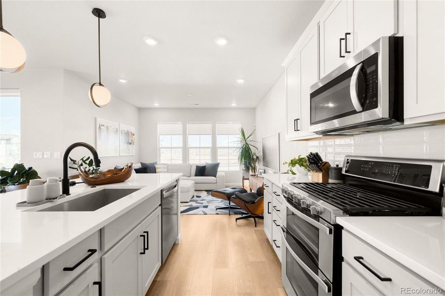 Furnished interior view inside a new home in , Littleton (Image 17). Furnished interior view inside a new home in , Littleton (Image 17).