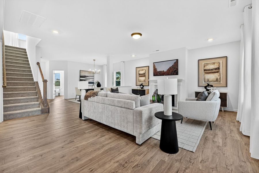 Furnished interior view inside a new home in Edgewater - Lakeview Point, Lancaster (Image 10). Furnished interior view inside a new home in Edgewater - Lakeview Point, Lancaster (Image 10).