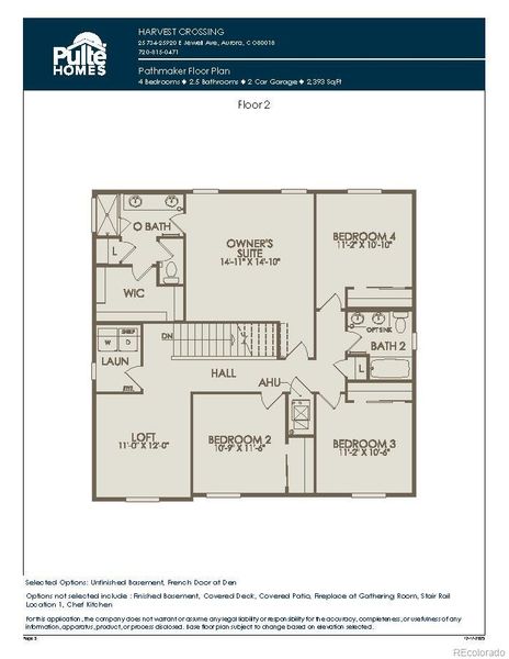 Upper Level Floorplan
