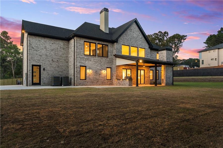 Exterior details and patio area of a home in , Hoschton (Image 36).