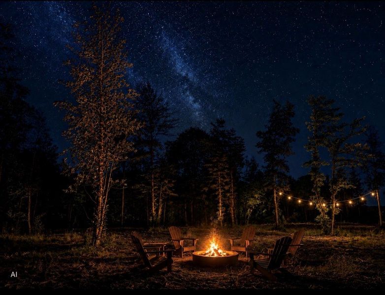 Great Location to Star Gaze and Make s’mores over and open fire. Out. Great Location to Star Gaze and Make s’mores over and open fire. Out.