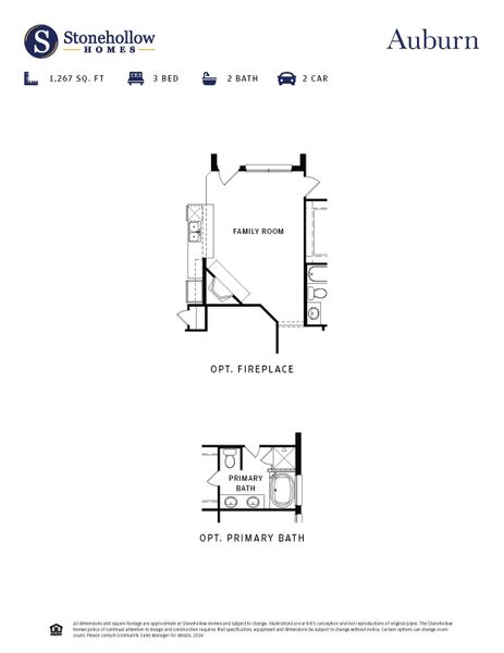 2D floor plan layout for the Auburn by Stonehollow Homes in Heritage Grove, Blue Ridge, TX (Image 3). 2D floor plan layout for the Auburn by Stonehollow Homes in Heritage Grove, Blue Ridge, TX (Image 3).