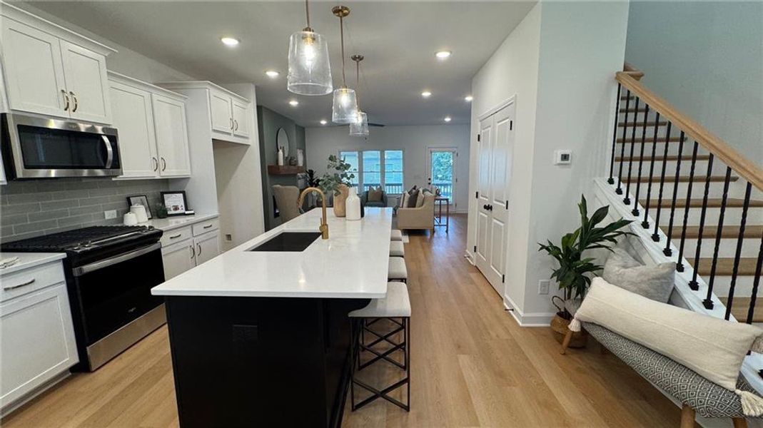 Furnished interior view inside a new home in East Park Village, Kennesaw (Image 4). Furnished interior view inside a new home in East Park Village, Kennesaw (Image 4).