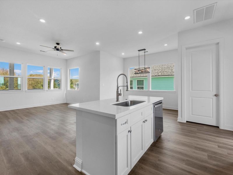 Furnished interior view inside a new home in , Galveston (Image 7).