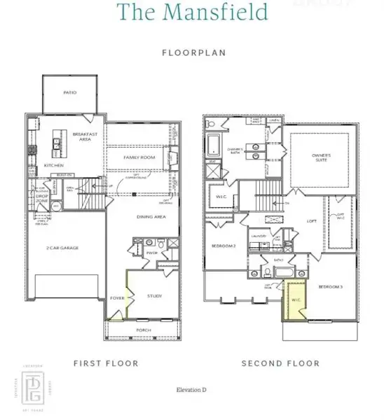 2D floor plan layout of this home in Waterhaven, Cumming, GA (Image 5).