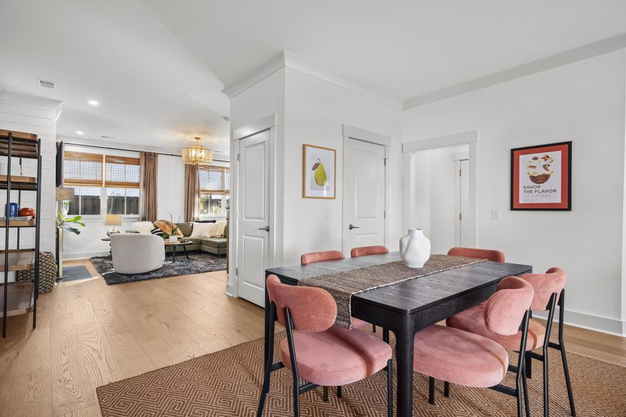 Furnished interior view inside a new home in Hayes Park, Johns Island (Image 12). Furnished interior view inside a new home in Hayes Park, Johns Island (Image 12).