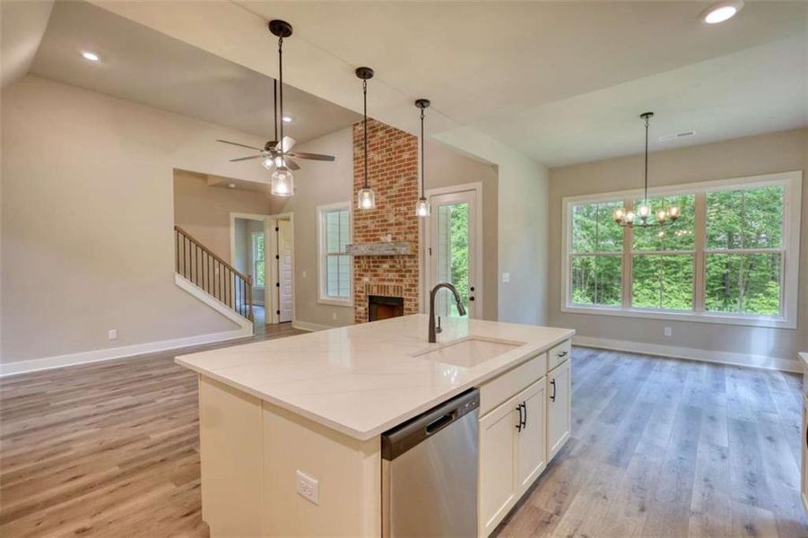 Furnished interior view inside a new home in , Monticello (Image 18).