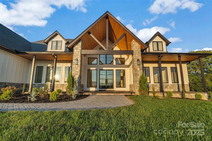 Front exterior of a new home in , Fletcher, NC, highlighting curb appeal (Image 25). Front exterior of a new home in , Fletcher, NC, highlighting curb appeal (Image 25).