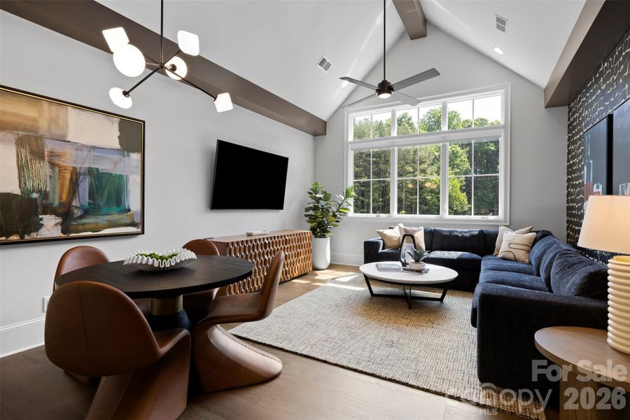 Furnished interior view inside a new home in , Charlotte (Image 12). Furnished interior view inside a new home in , Charlotte (Image 12).