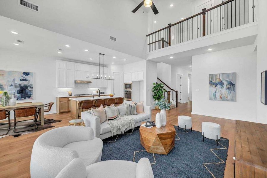 Representative furnished interior of a home built from the Richmond.535 by Highland Homes in Riceland, Mont Belvieu (Image 9).