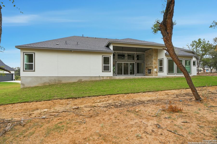 Exterior details and patio area of a home in Heimer Estates at Garden Ridge, San Antonio (Image 29). Exterior details and patio area of a home in Heimer Estates at Garden Ridge, San Antonio (Image 29).