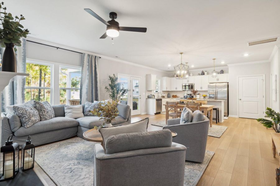 Furnished interior view inside a new home in , Summerville (Image 7).