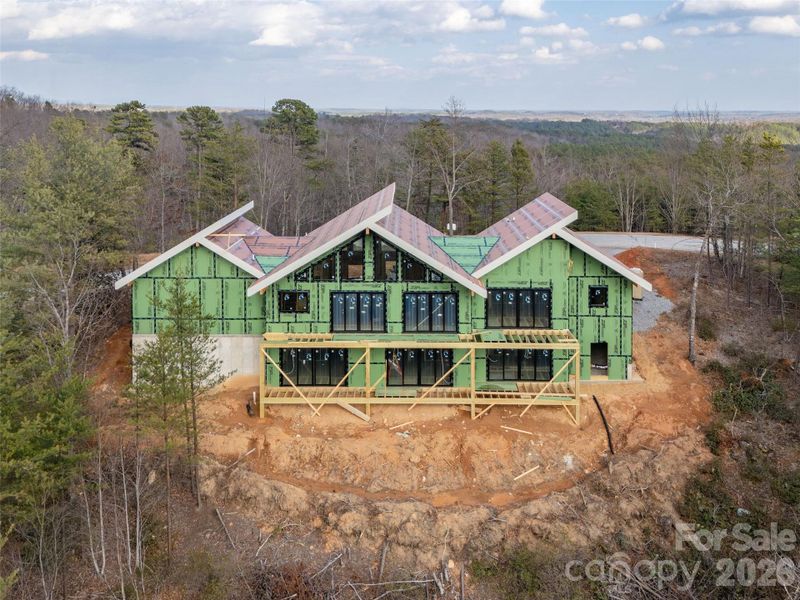 In-progress construction of a new home in , Mill Spring, NC (Image 11).