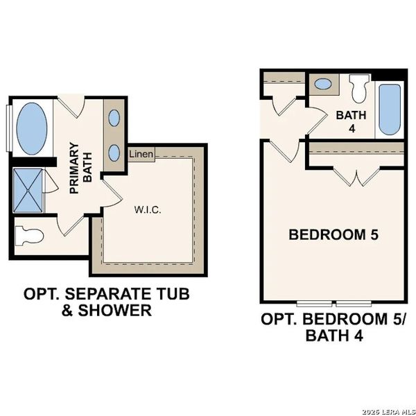2D floor plan layout of this home in Cinco Lakes, San Antonio, TX (Image 4).