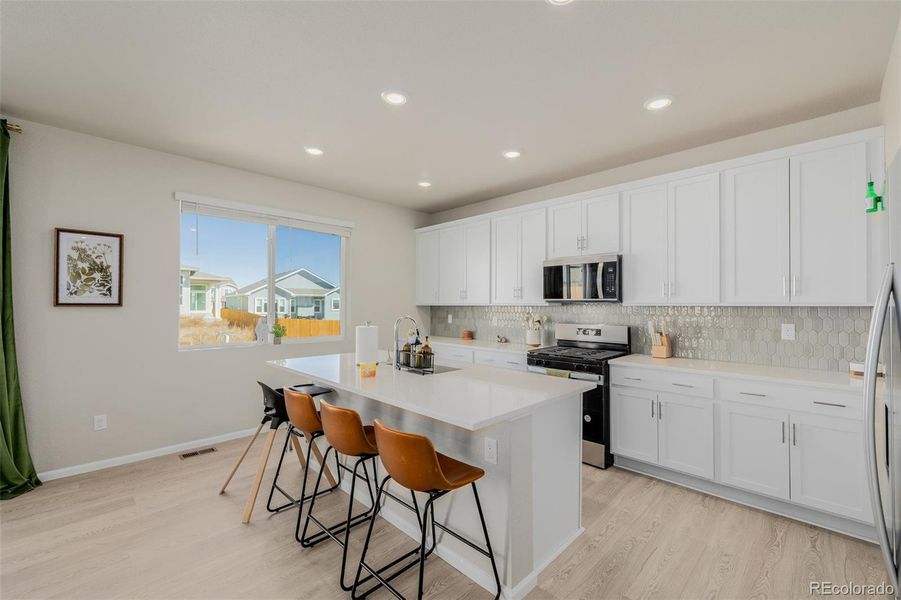 Furnished interior view inside a new home in , Peyton (Image 7).