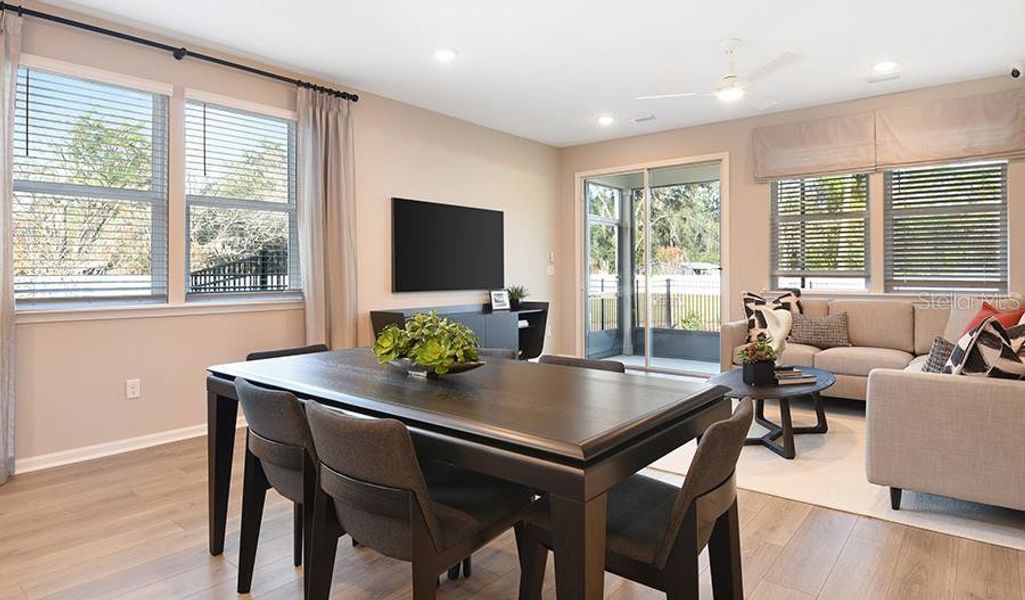 Furnished interior view inside a new home in Seasons at Shores of Lake Dell, Dundee (Image 16).