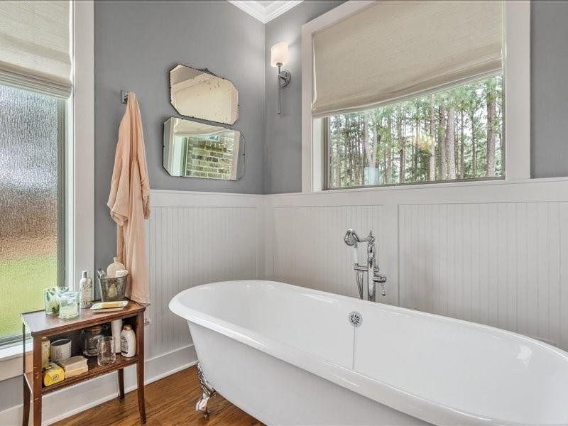 Let Calgon take you away as you watch a movie in this beautiful bathtub.