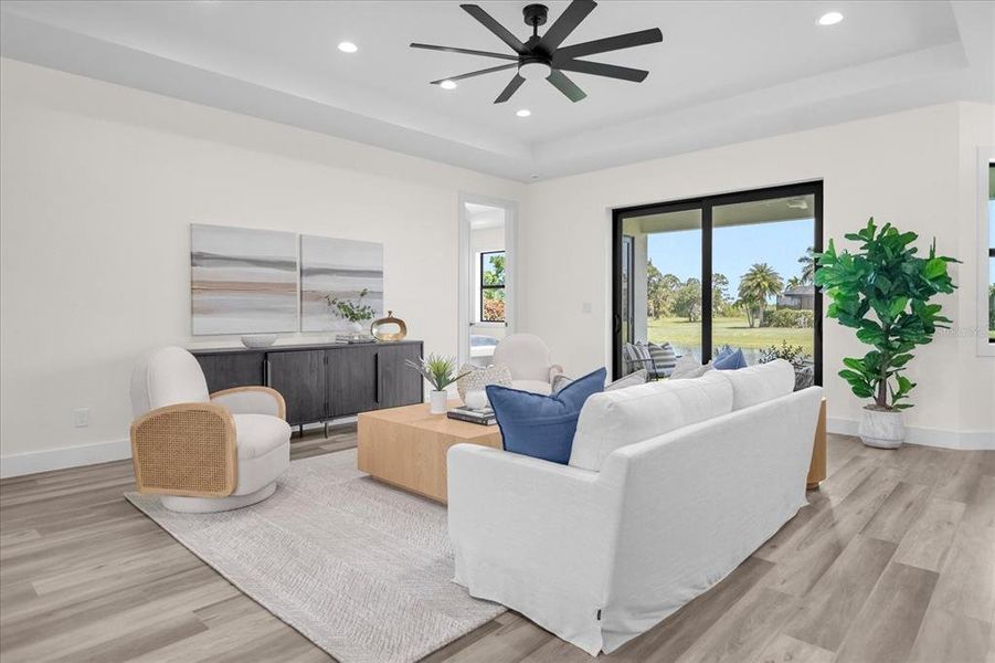 Furnished interior view inside a new home in , Rotonda West (Image 28).