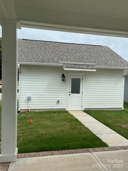 Walkway & Entry to Det.  2-car Garage