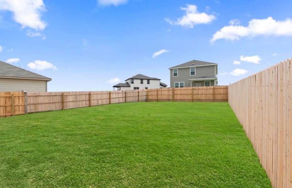 Exterior details and patio area of a home in Sonterra, Jarrell (Image 31). Exterior details and patio area of a home in Sonterra, Jarrell (Image 31).