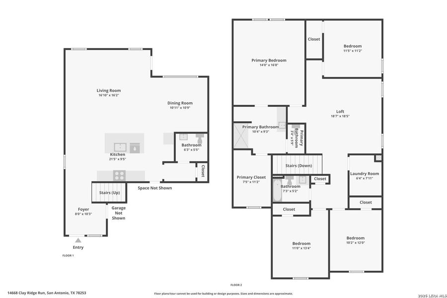 2D floor plan layout of this home in Riverstone at Westpointe, San Antonio, TX (Image 4).